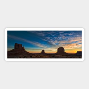 Sunrise on Monument Valley Sticker